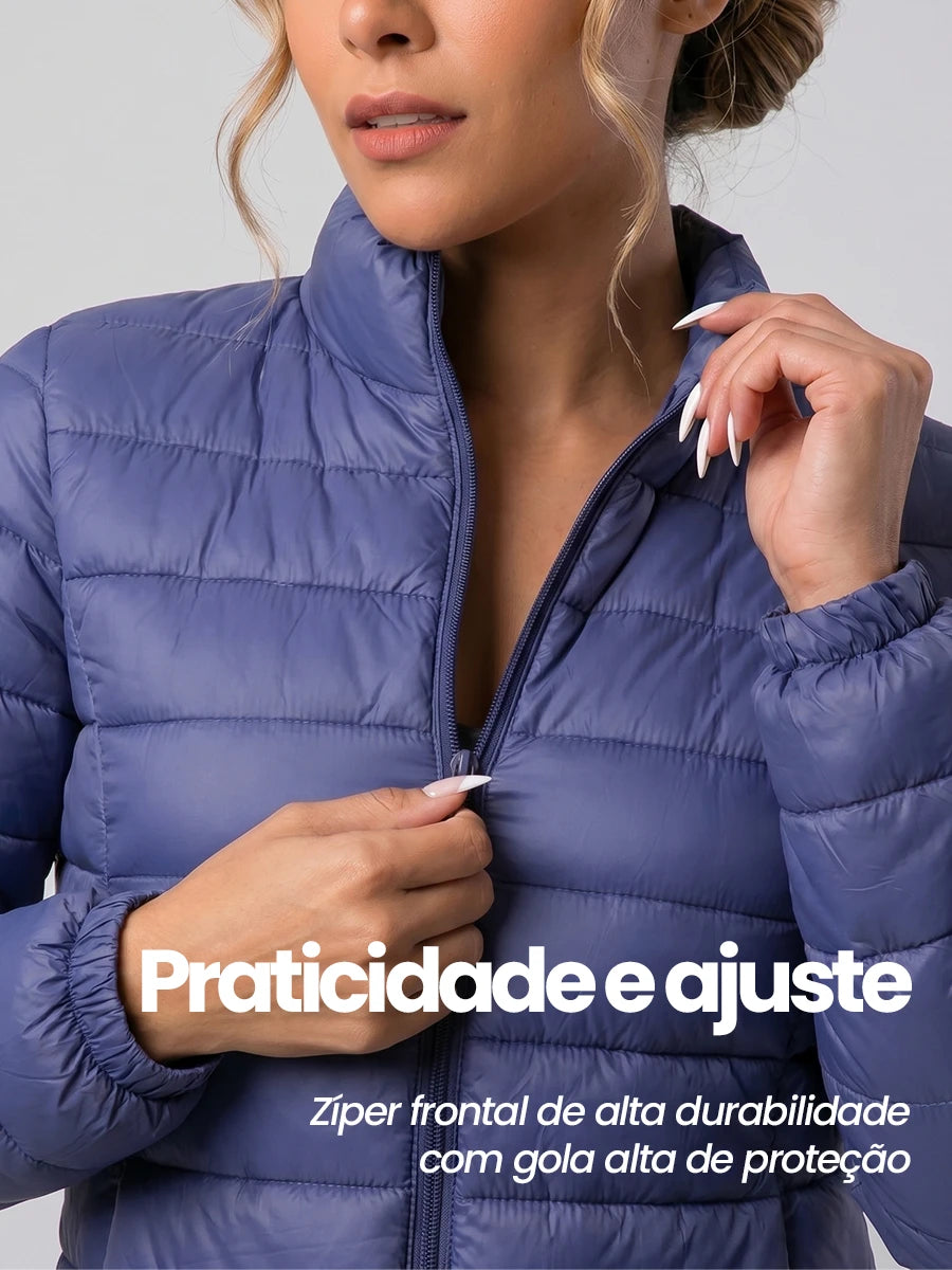 Jaqueta Peluciada Gola Alta Bobojaco