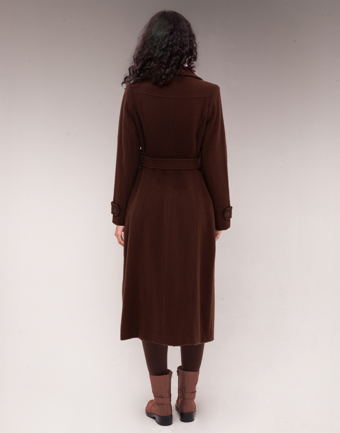 Sobretudo Lã Natural 7/8 Lorenzza Marrom